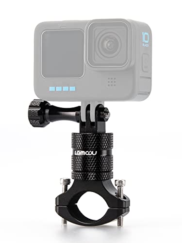 Lammcou Action Kamera Fahrrad Halterung für Go Pro, Metall Fahrradhalter Lenker für Hero 10 9 8 7 Max Osmoaction Yi Sports Camera Zubehör Accessories