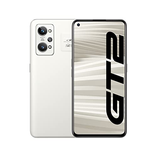 realme GT 2 5G Smartphone ohne Vertrag, 120Hz AMOLED, Snapdragon 888 5G, Starker 5000-mAh-Akku, 65 W SuperDart-Aufladung, X-Achsen Linearmotor, Dual SIM, 8+128 GB, Papierweiß