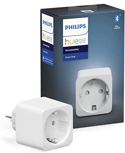 Philips Hue Smart Plug, smarte Steckdose, kompatibel mit Amazon Alexa (Echo, Echo Dot)
