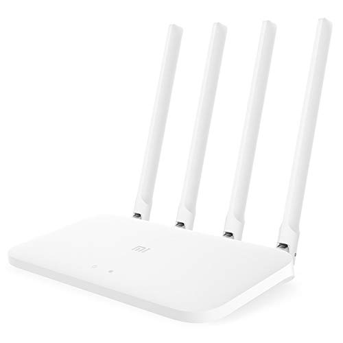 Xiaomi Mi Router 4A, WLAN-Router 867 Mbps mit 5 GHz und 300 Mbps bei 2,4 GHz, 802.11a/b/g/n/ac, 802.3/3u, 64 MB RAM, 4 Antennen, Xiaomi App, bis zu 64 Geräte, Weiß