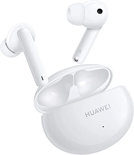 HUAWEI FreeBuds 4i Kabellose In-Ear-Bluetooth-Kopfhörer mit aktiver Geräuschunterdrückung, schnellem Aufladen, langer Akkulaufzeit, Ceramic White, Garantieverlängerung auf 30 Monate, One Size