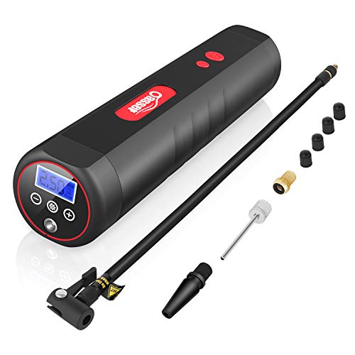 Oasser Luftkompressor Akku Elektrische Luftpumpe Kompressor klein 12V DC mit 2000mAh wiederaufladbarer Li-ionen Batterie 120PSI 20Litres/Min