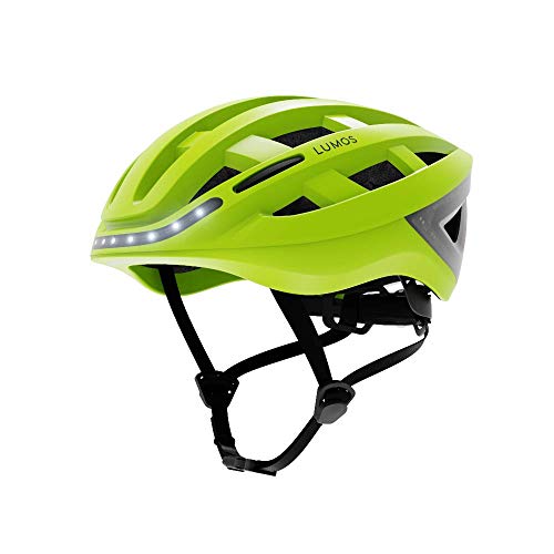 Lumos Kickstart Smart-Helm | Fahrradzubehör | Vorder- und Rücklicht (LED) | Blinker | Bremslichter | Bluetooth-Verbindung | Erwachsene: Männer, Frauen (Electric Lime)