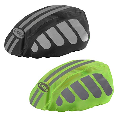 LAMA Wasserdichter Helmüberzug 2 Stück Fahrradhelm Regenüberzug Wasserfester Regenschutz Unisex Regenhülle Helmschutz Helmregenüberzug Helm Regen Abdeckung Regenhaube Mütze für Herren Damen Kinder