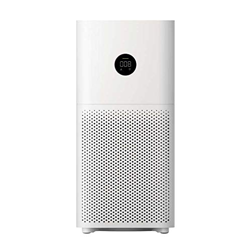 Xiaomi Mi Air Purifier 3C Luftreiniger mit optionaler iOS/Android App- und Sprachsteuerung (3-fach HEPA13-Filter, bis zu 320m³/h, bis zu 106m² Raumgröße, Filterwechselalarm, LED Display)