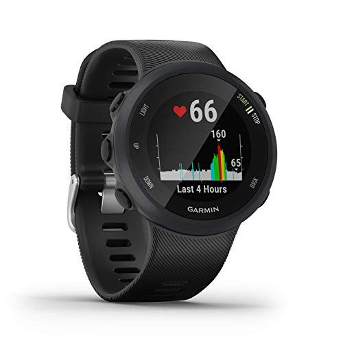 Garmin Forerunner 45 – GPS-Laufuhr mit umfangreichen Lauffunktionen, Trainingsplänen, Herzfrequenzmessung am Handgelenk, (Generalüberholt)