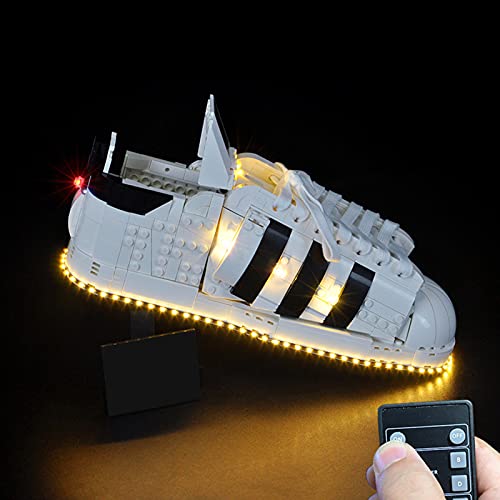 MBKE Licht Set für LEGO 10282 Creator adidas Originals Superstar, kompatibel mit LEGO 10282 , Fernbedienung