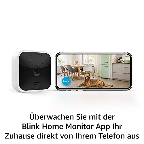 Blink Indoor – kabellose HD-Sicherheitskamera mit zwei Jahren Batterielaufzeit, Bewegungserfassung und Zwei-Wege-Audio, funktioniert mit Alexa | System mit einer Kamera