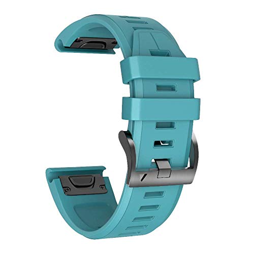 NotoCity Armband für Garmin Fenix 5/Fenix 5 Plus/Fenix 6/Fenix 6 Pro/Fenix 7/Forerunner 935/945, 22mm Breite Silikon Quick-Fit Uhrenarmband, Mehrfache Farben (Dunkelgrün)