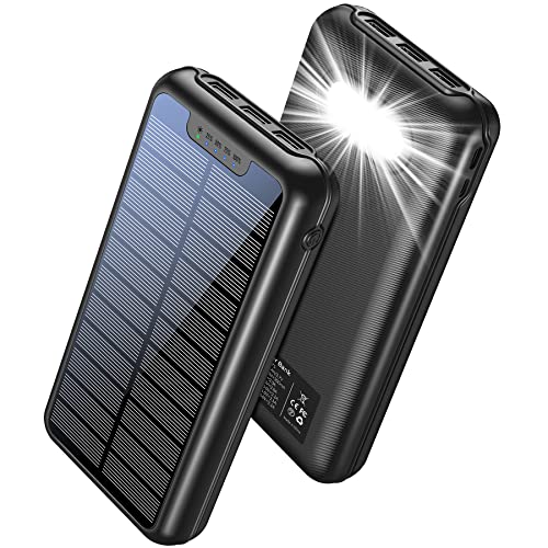 Solar Power Bank 26800mAh Akkupack: Powerbank Mobiles Tragbares...
