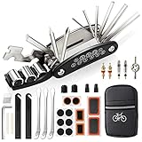 URBZUE Fahrrad Reparatur Set, Fahrrad Multitool Reparatursatz, 16-in-1 Werkzeuge für Fahrrad-Multitool Kit Multifunktionswerkzeug Reparatur Fahrradwerkzeug Tool für Mountainbike