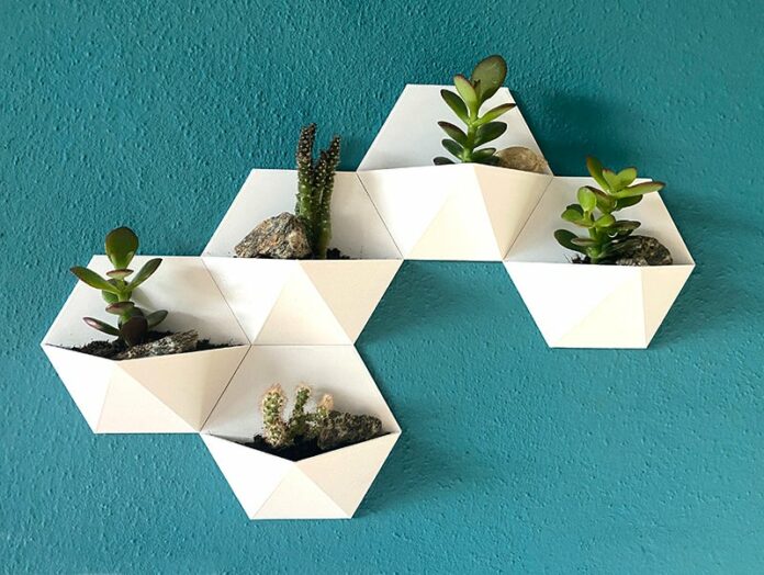 3D-Druckvorlage - Pflanzenhalterung im Nanoleaf Design