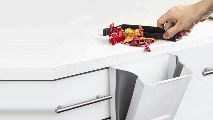 AB faltbarer Mülleimer zum Aufhängen für Küchenabfälle in der Küche - Küchen Gadget