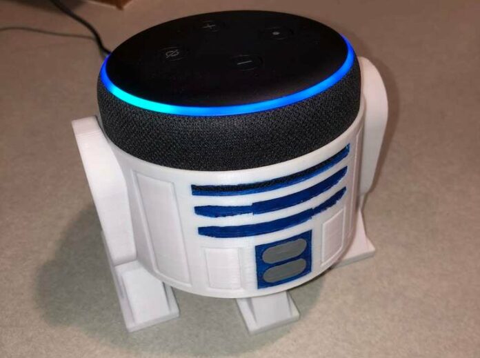 Echo Dot 3 R2-D2 Halterung 3D-Druck