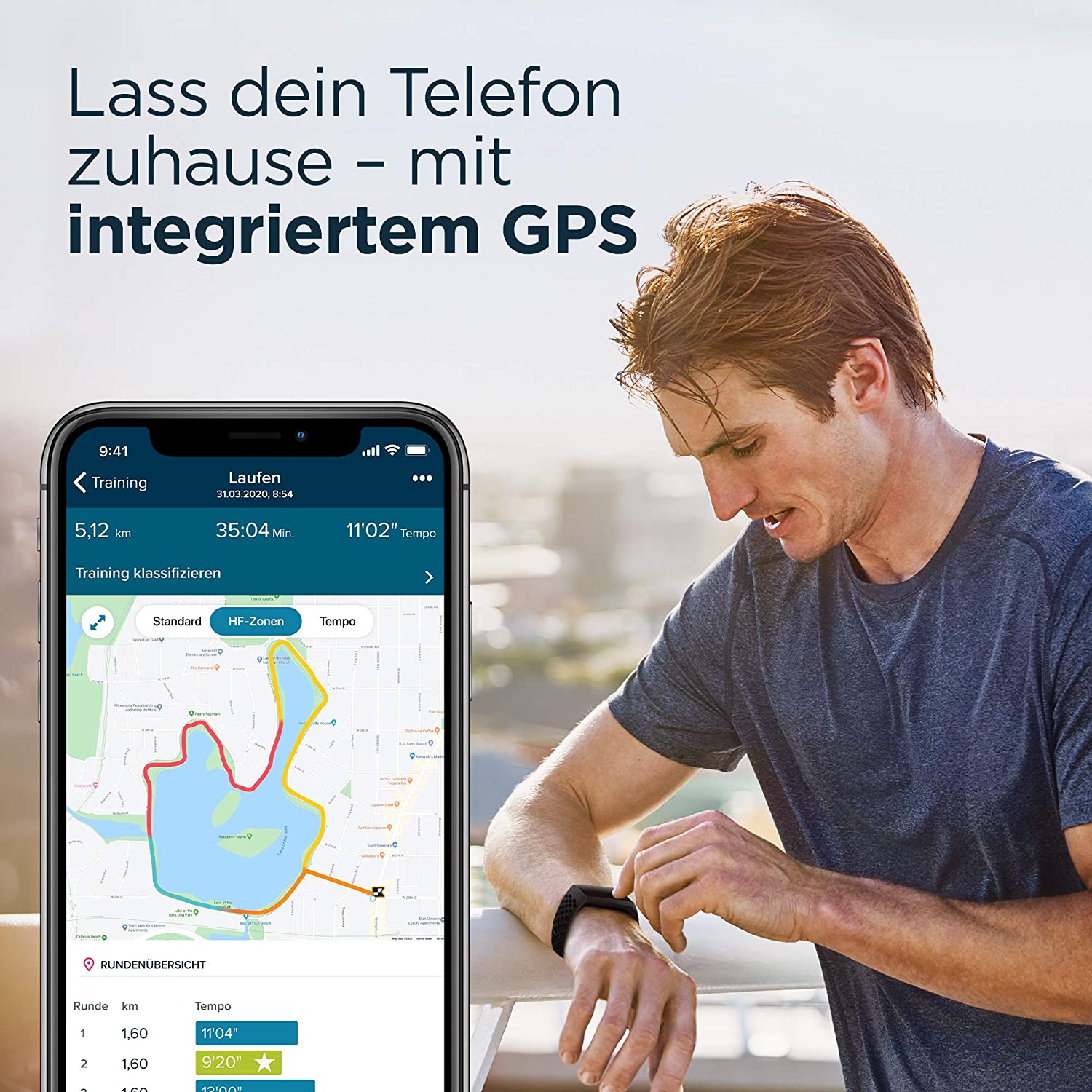 Fitness-Tracker Fitbit Charge 4 mit integriertem GPS