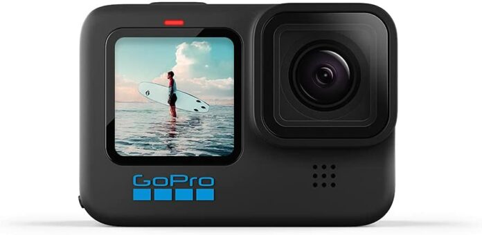 GoPro HERO10 Black - Wasserdichte Action-Kamera mit Front-LCD und Touch-Rückseiten