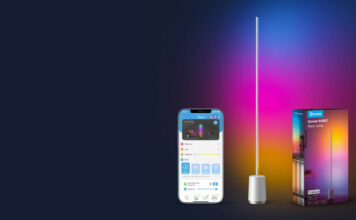 Smarte Govee RGBIC LED Standleuchte mit App & Sprachsteuerung Govee Lyra smarte RGBIC LED Stehlampe