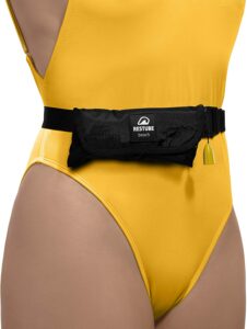 Restube Unisex-Adult Beach Schwimmboje aufblasbar – Notfall Schwimmhilfe einfach an der Taille befestigen