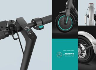 Xiaomi E-Scooter Mi Pro 2 in der Mercedes AMG Petronas F1 Team Edition Xiaomi Mi Scooter Pro 2 Mercedes-AMD Petronas F1 Team Edition für Formel 1 Fans